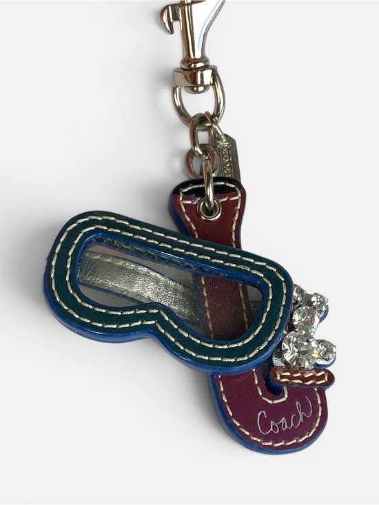 Coach Handbags - Coach Snorkel Scuba Multicolor Leather Key Charm Key fob chain hangtag